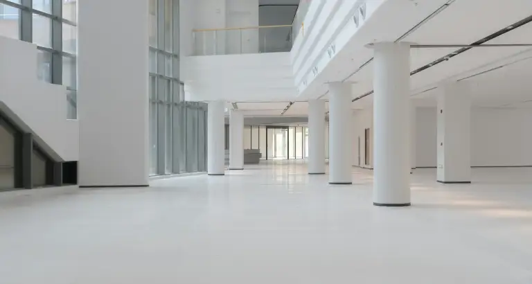 Retail space with feature paintwork