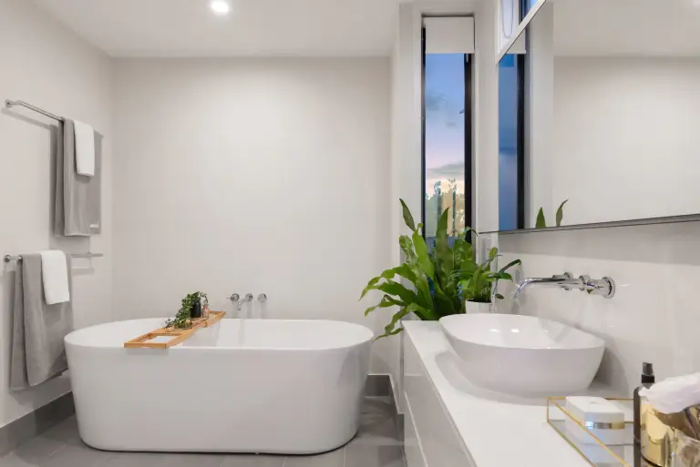 Bathroom repaint with crisp trim